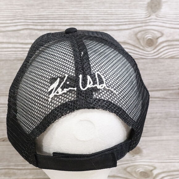 BUSCH BEER LOGO BLACK MESH VENTED SNAPBACK BASEBALL HAT CAP - Picture 5 of 9